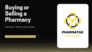 Buying a Pharmacy | Selling a Pharmacy – Pharmatax