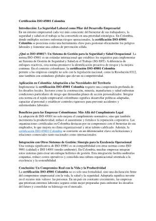 12.Certificación ISO 45001 Colombia
