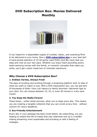 DVD Subscription Box_ Movies Delivered Monthly