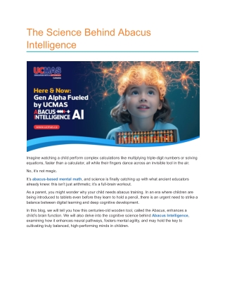 The Science Behind Abacus Intelligence