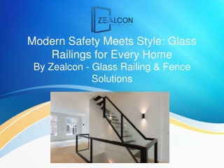 Glass Railings – Modern Elegance with Strength