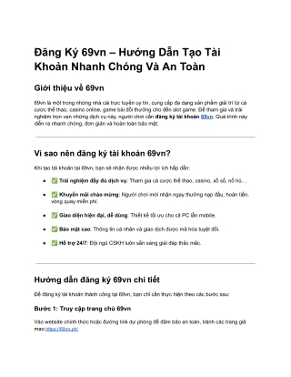Register 69vn - Instructions for Creating an Account Quickly and Safely (1)