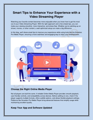 Smart Tips to Enhance Your Experience with a Video Streaming Player