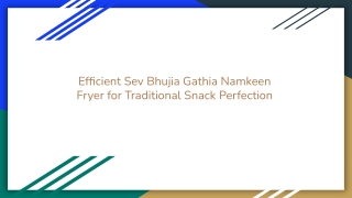 Efficient Sev Bhujia Gathia Namkeen Fryer for Traditional Snack Perfection