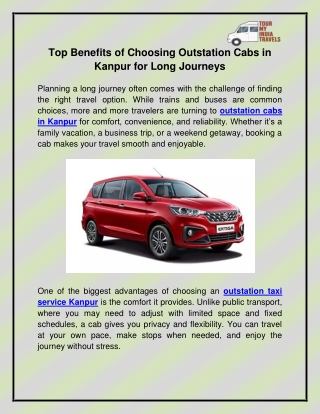 Outstation cabs in Kanpur