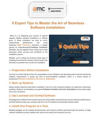 9 Expert Tips to Master the Art of Seamless Software Installation