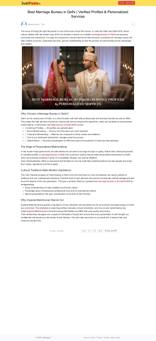 Best Marriage Bureau in Delhi | Verified Profiles & Personalized Services