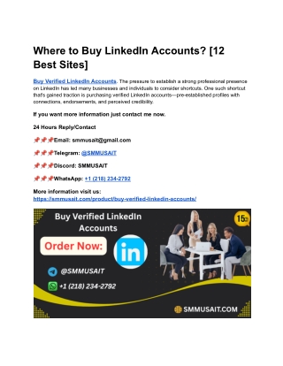 Where to Buy LinkedIn Accounts_ [12 Best Sites]