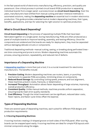 Depaneling machine,circuit board depaneling