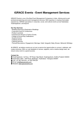 iGRACE_Events_Services