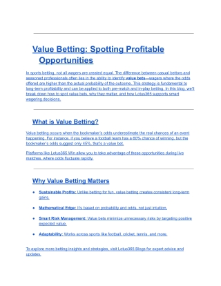 LiveEdge: Tips for Winning at In-Play Betting