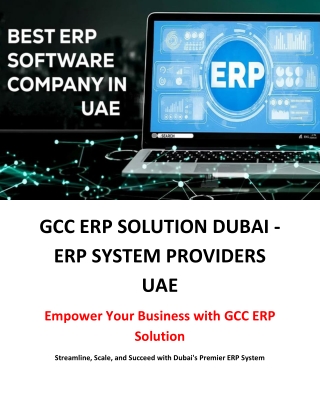 Best ERP Software in UAE