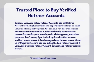 Trusted Place to Buy Verified Hetzner Accounts