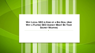 Why Local SEO is Kind of a Big Deal