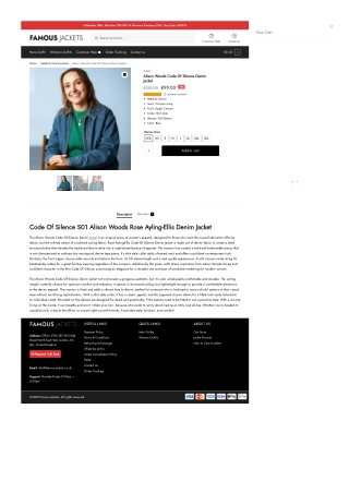 Alison Woods Code Of Silence Denim Jacket