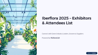 Iberflora 2025 Exhibitors List & Attendees-List