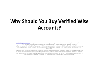 What are the benefits of buying Payeer Verified Accounts?