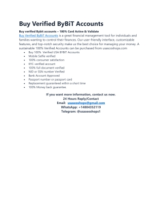 How to Use Your Verified By Bit Account