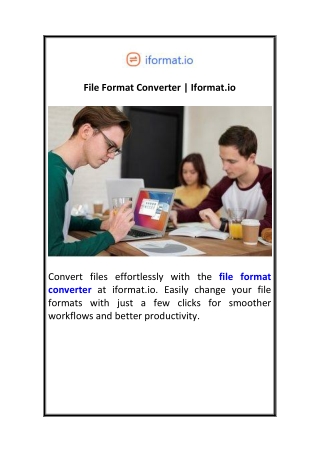 File Format Converter  Iformat.io