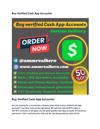 Buy Verified Cash App Accounts