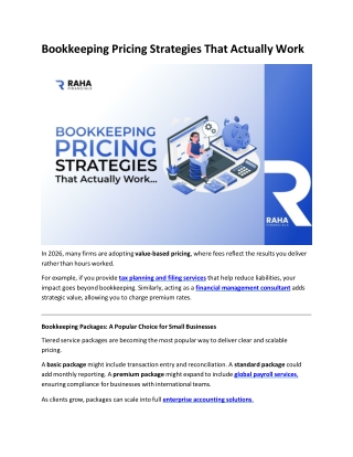 Bookkeeping Pricing Strategies That Actually Work