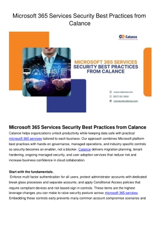microsoft 365 services