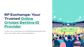 Online Cricket Betting ID – Secure & Trusted Platform by RP Exchange