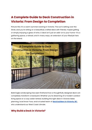 A Complete Guide to Deck Construction in Victoria_ From Design to Completion
