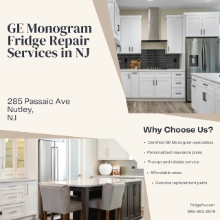 GE Monogram Fridge Repair Services in NJ  FridgeFix