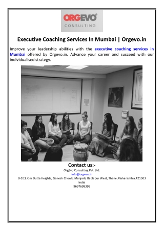 Executive Coaching Services In Mumbai | Orgevo.in