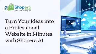 Shopera– The Future of AI-Powered Website Building