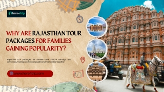 Why Are Rajasthan Tour Packages for Families Gaining Popularity
