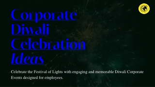 Corporate Diwali Celebration Ideas