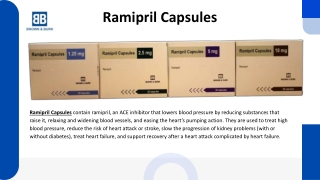 Ramipril Capsules - Brown & Burk