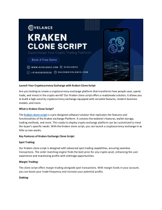 How Kraken Clone Script Can Help You Dominate the Crypto Trading Market
