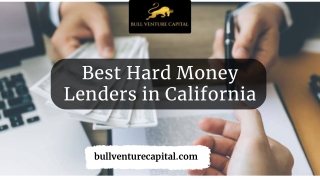 Best Hard Money Lenders in California