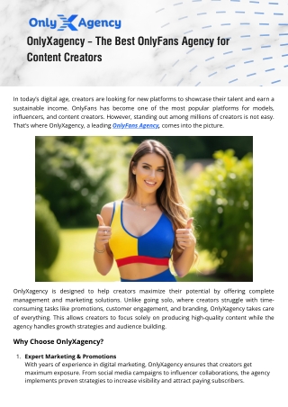 Trusted OnlyFans Agency for Creators’ Success & Support