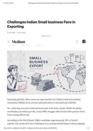 Challenges Small business Face in Exporting