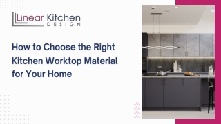 How to Choose the Right Kitchen Worktop Material for Your Home