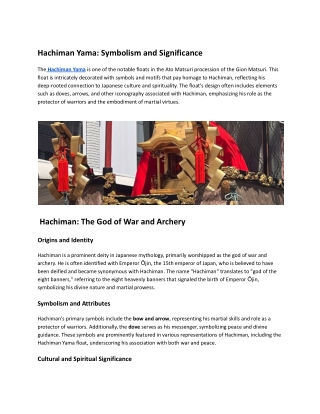 Hachiman Yama: Symbolism and Significance