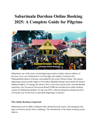 Sabarimala Virtual Q Ticket Online Booking 2025-2026