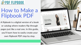 How to Make a Flipbook PDF