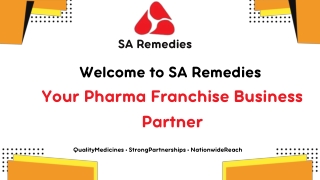 SA Remedies | PCD Pharma Franchise Company