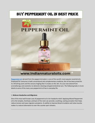 buy peppermint oil