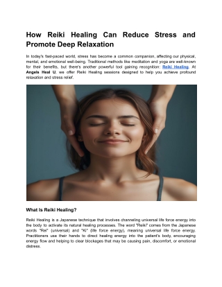 Reiki Healing – Restore Energy and Inner Harmony