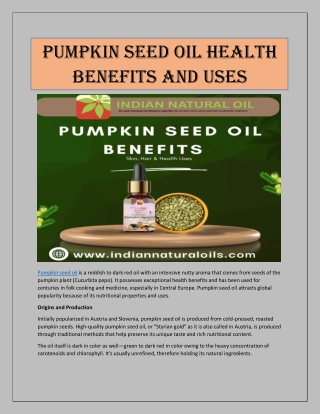 PUMPKINSEED OIL