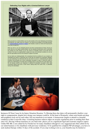 Examples Of Proximate Reason In An Injury Instance Houston, Tx