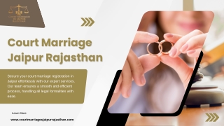 Court Marriage Fees in Jaipur – Affordable Legal Registration Services