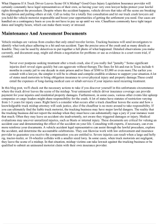 I Remained In An Accident And The Other Chauffeur Left The Scene What Do I Do? S