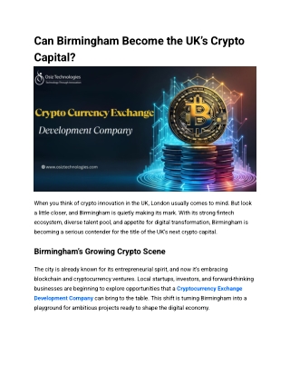Can Birmingham Become the UK’s Crypto Capital_